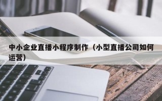 海口中小企业直播小程序制作（小型直播公司如何运营）