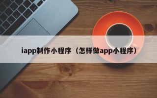 海口iapp制作小程序（怎样做app小程序）