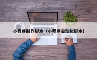 海口小程序制作脚本（小程序自动化脚本）